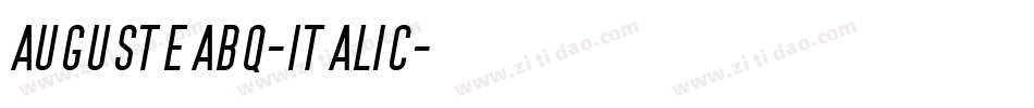 AugusteaBQ-Italic字体转换
