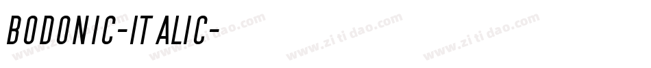 BodoniC-Italic字体转换