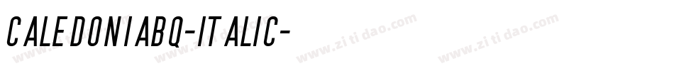 CaledoniaBQ-Italic字体转换