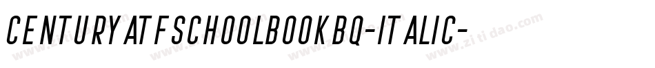 CenturyATFSchoolbookBQ-Italic字体转换