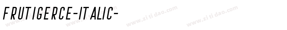 FrutigerCE-Italic字体转换