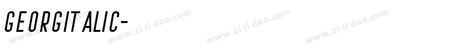 GeorgItalic字体转换