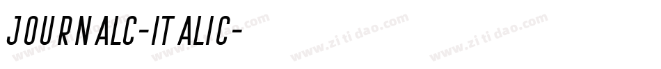 JournalC-Italic字体转换