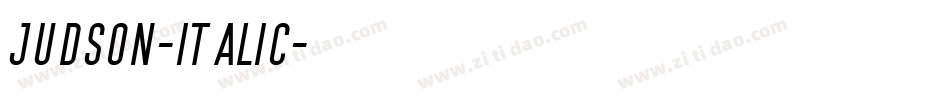 Judson-Italic字体转换