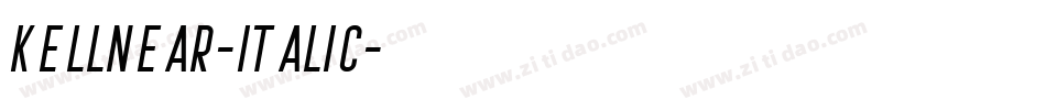 Kellnear-Italic字体转换