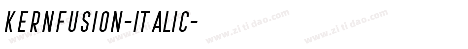 Kernfusion-Italic字体转换