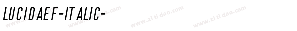 LucidaEF-Italic字体转换