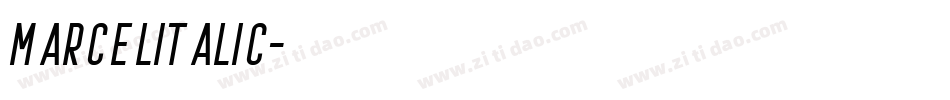 MarcelItalic字体转换