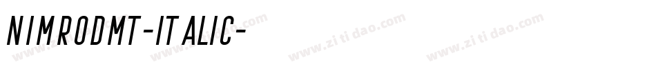 NimrodMT-Italic字体转换