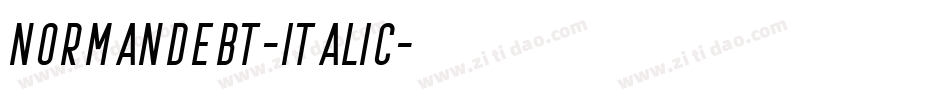 NormandeBT-Italic字体转换