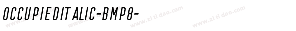 OccupiedItalic-BmP8字体转换