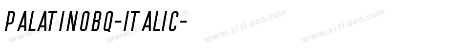 PalatinoBQ-Italic字体转换