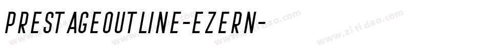 PrestageOutline-eZeRn字体转换
