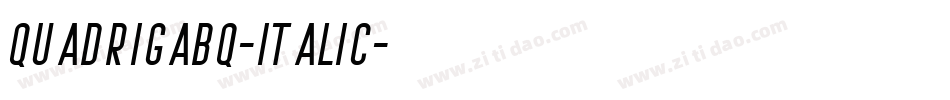 QuadrigaBQ-Italic字体转换