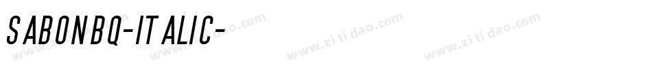 SabonBQ-Italic字体转换