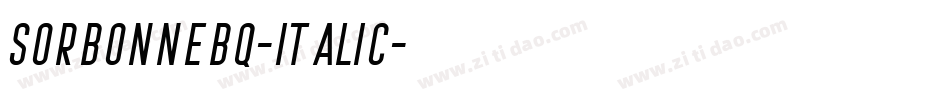 SorbonneBQ-Italic字体转换