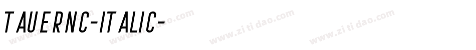 TauernC-Italic字体转换