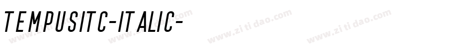TempusITC-Italic字体转换