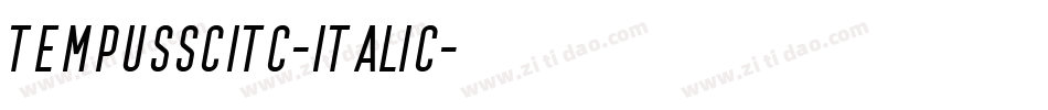 TempusSCITC-Italic字体转换