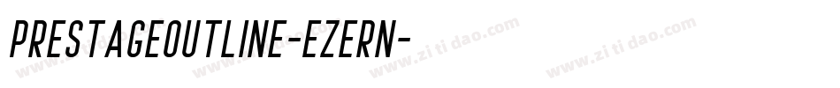 PrestageOutline-eZeRn字体转换
