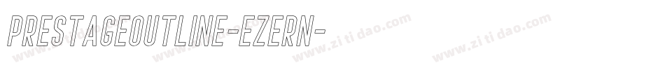 PrestageOutline-eZeRn字体转换