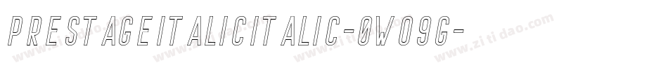 PrestageItalicItalic-0WO9G字体转换