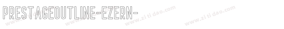 PrestageOutline-eZeRn字体转换