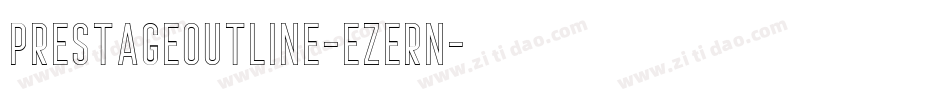PrestageOutline-eZeRn字体转换