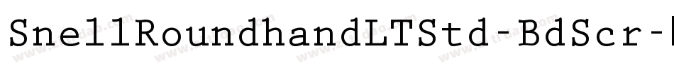 SnellRoundhandLTStd-BdScr字体转换