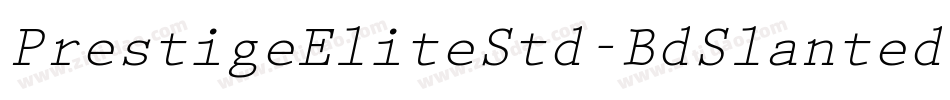 PrestigeEliteStd-BdSlanted字体转换