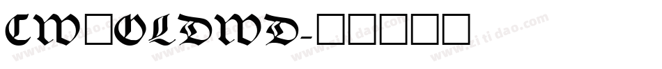 CW_OLDWD字体转换