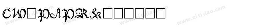 CW_PAPRK字体转换