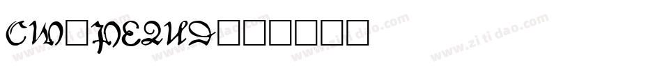 CW_PEQUD字体转换
