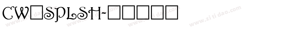 CW_SPLSH字体转换