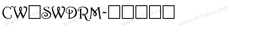 CW_SWDRM字体转换