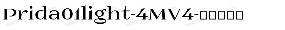 Prida01light-4MV4字体转换