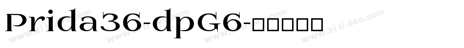 Prida36-dpG6字体转换