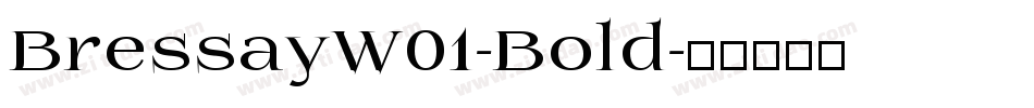 BressayW01-Bold字体转换