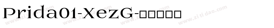 Prida01-XezG字体转换