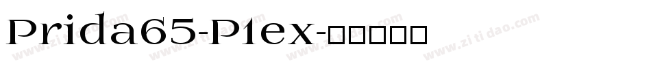 Prida65-P1ex字体转换
