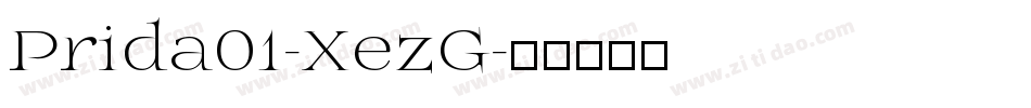 Prida01-XezG字体转换