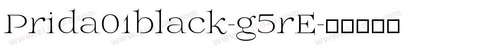 Prida01black-g5rE字体转换