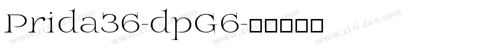 Prida36-dpG6字体转换