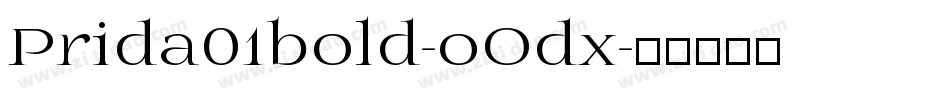 Prida01bold-oOdx字体转换