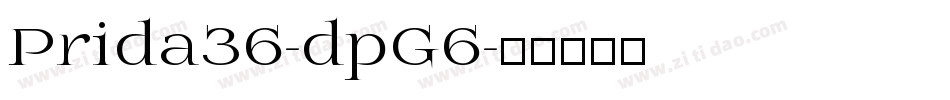 Prida36-dpG6字体转换