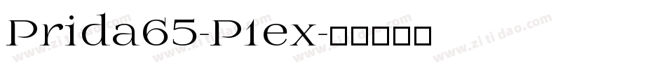 Prida65-P1ex字体转换
