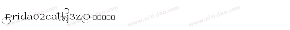 Prida02calt-j3zO字体转换