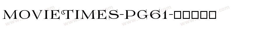 MovieTimes-pg61字体转换