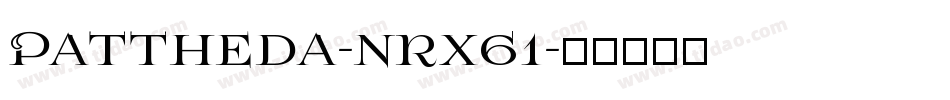Pattheda-nRx61字体转换