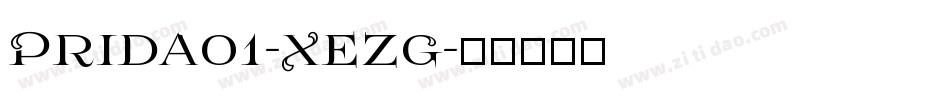Prida01-XezG字体转换